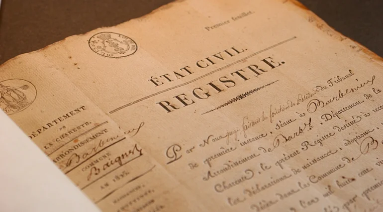 Registre etat civil